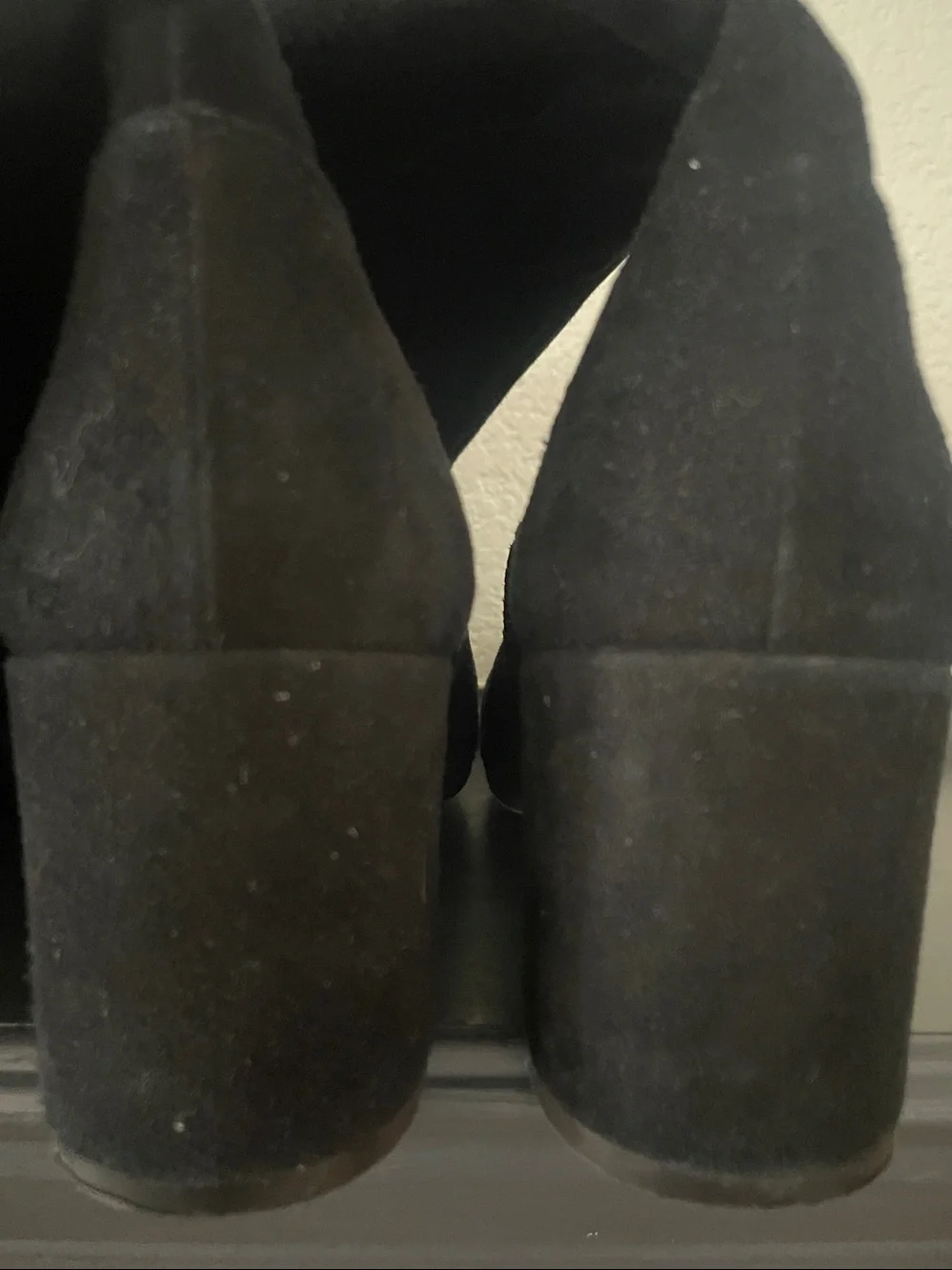 Vince “Blythe” over the knee boots black all leather/suede US 8